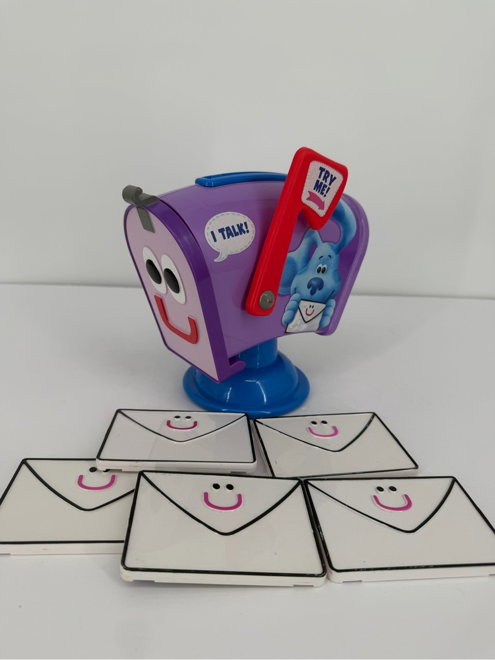 Blues Clues & You Mail Time Mailbox Talking with 5 Letters Mail Pieces Works